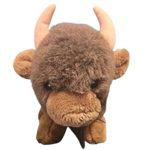 Vintage 1984 Dakin Buffalo Bison 13" Plush Stuffed Animal